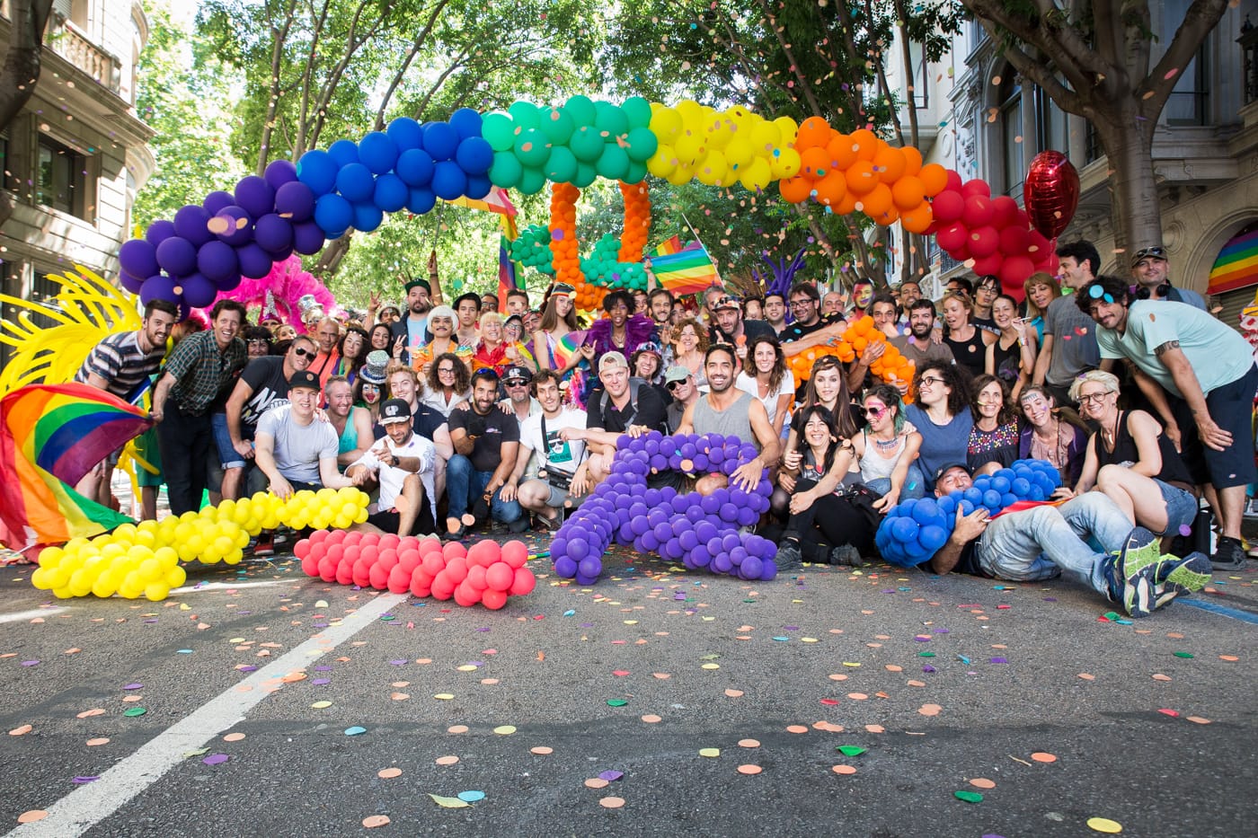 LGBT group photo, Advertising production Barcelona