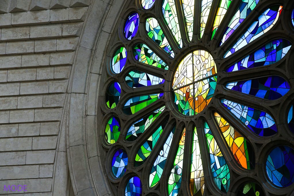 Ventana de colores en Sagrada Familia, Fotos empresariales