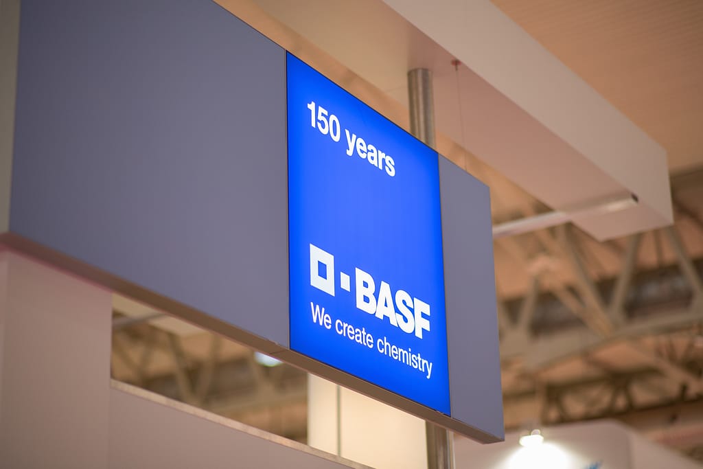 BASF sign close up