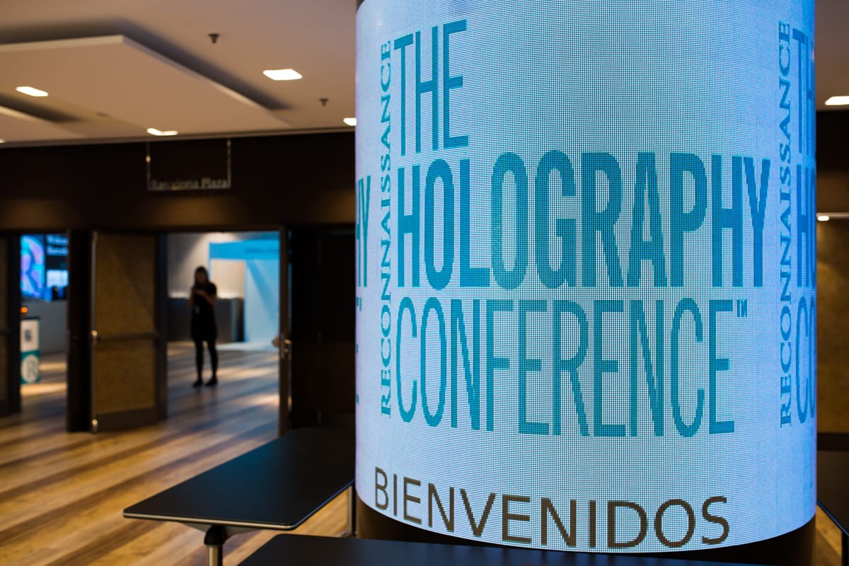 entrance to the holography conference